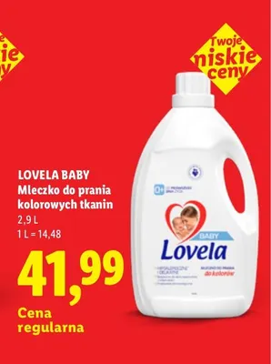 Mleczko do prania kolorowych tkanin Lovela Baby promocja w Lidl