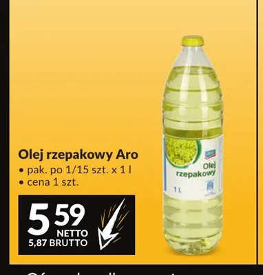 Olej rzepakowy Aro promocja w Makro