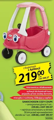 Samochodzik Cozy Coupe Little Tikes promocja w Selgros