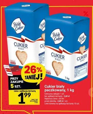 Cukier biały paczkowany Polski Cukier promocja w Twój Market
