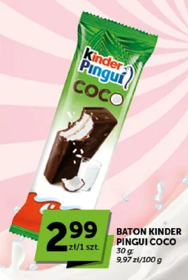 Baton Kinder Pingui Coco promocja w Euro Sklep