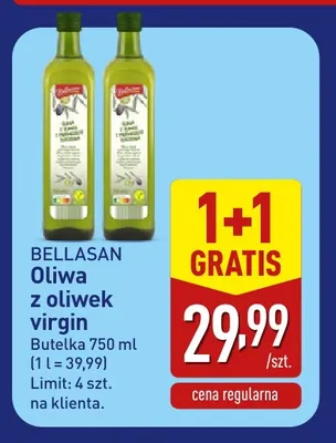 Oliwa z oliwek virgin Bellasan promocja w Aldi