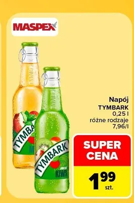 Napój jabłko kiwi Tymbark promocja w Carrefour