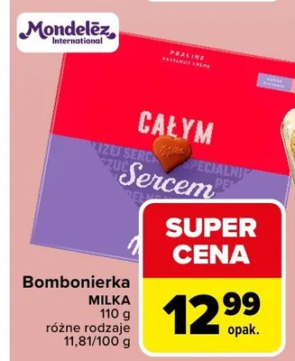 Bombonierka Milka promocja w Carrefour