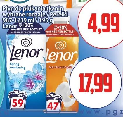 Płyn do płukania tkanin Spring Awakening Lenor promocja w Kupiec
