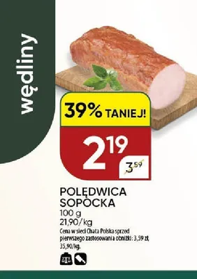 Polędwica Sopocka Wędzarnia promocja w Chata Polska