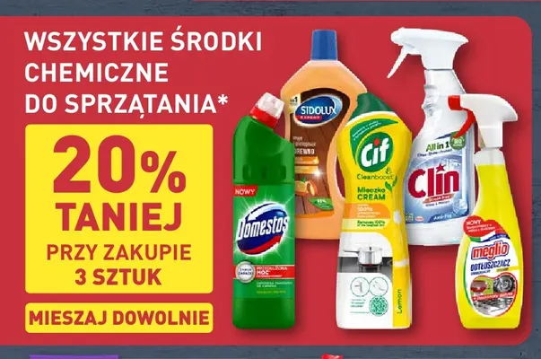 Środki chemiczne do sprzątania promocja w Aldi