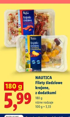 Filety śledziowe krojone z suszonymi pomidorami Nautica promocja w Lidl
