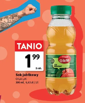Sok jabłkowy O la la! promocja w Intermarche