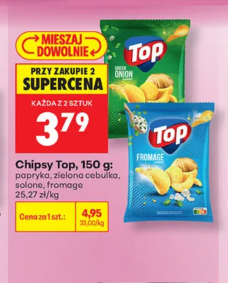 Chipsy fromage Top promocja w Biedronka