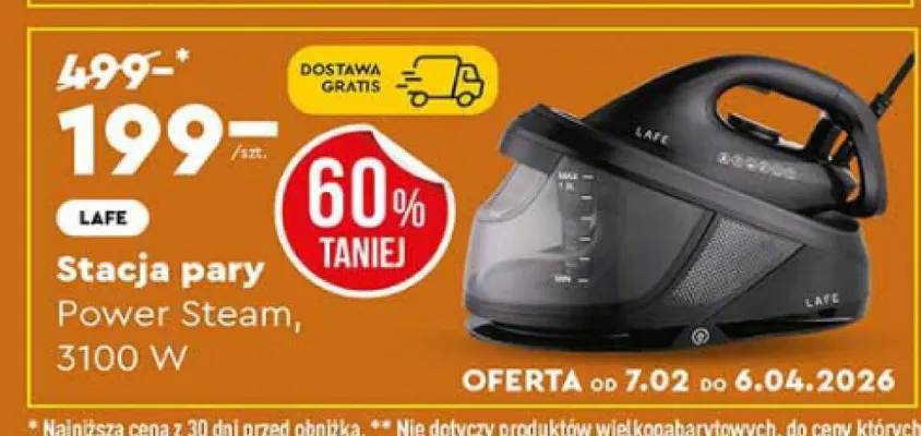 Stacja pary Power Steam, 3100 W promocja w Biedronka