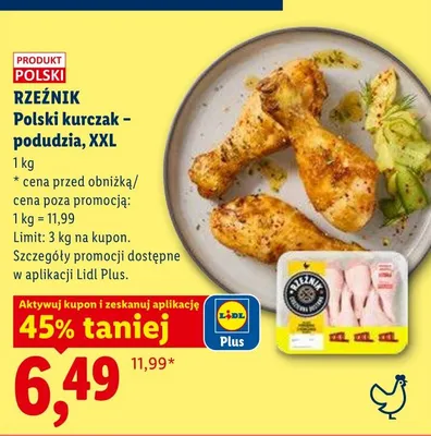Kurczak podudzia XXL Polski Rzeźnik promocja w Lidl