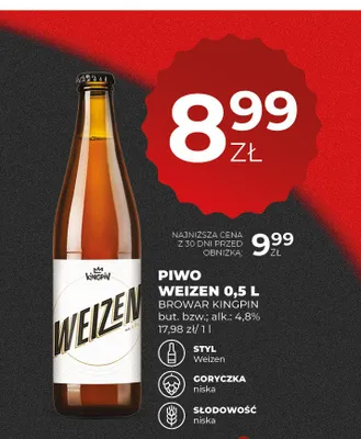 Piwo Weizen Kingpin promocja w Duży Ben