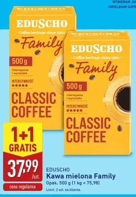 Kawa mielona Eduscho Family promocja w Aldi