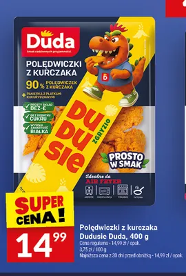 Polędwiczki z kurczaka Dudusie Duda promocja w Twój Market