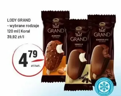 Lody Grand Chocolate promocja w Sedal