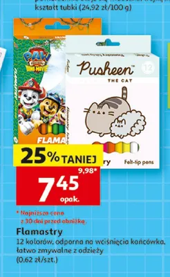 Flamastry Pusheen promocja w Auchan