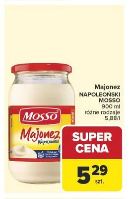 Majonez Napoleoński Mosso promocja w Carrefour
