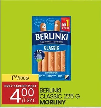 Berlinki classic 225g promocja w Wafelek