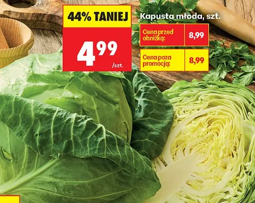 Kapusta młoda promocja w Biedronka