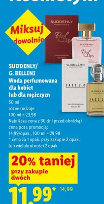 Woda perfumowana dla mężczyzn G. Bellini Jazz 2,0 promocja w Lidl
