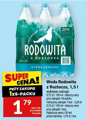 Woda Rodowita z Roztocza promocja w Twój Market