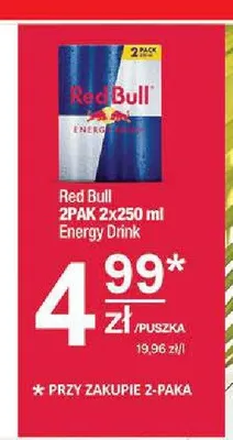 Napój energetyczny Red Bull promocja w Chorten
