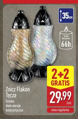 Znicz Flakon Tęcza promocja w Aldi