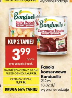 Fasola konserwowa Bonduelle promocja w Delikatesy Centrum