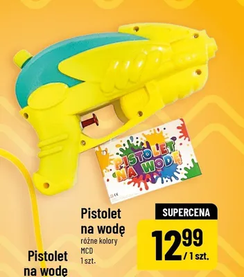 Pistolet na wodę promocja w POLOmarket