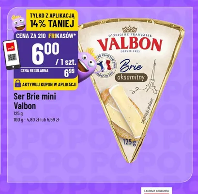 Ser petit brie Milbona promocja w POLOmarket
