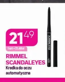 Kredka do oczu automatyczna Rimmel Scandaleyes promocja w Drogerie Koliber