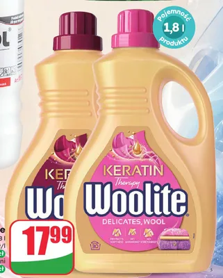 Płyn do prania Woolite Keratin Therapy Delicates promocja w Dino