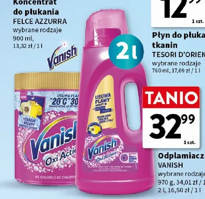 Odplamiacz w płynie Vanish Oxi Action promocja w Intermarche
