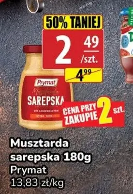 Musztarda sarepska Prymat promocja w API Market