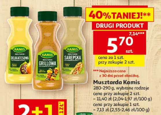Musztarda Kamis sarepska promocja w Auchan