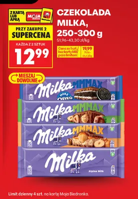 Czekolada Milka MMMAX Whole Hazelnut promocja w Biedronka