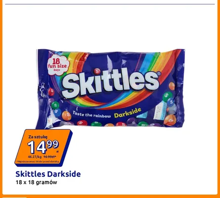 Cukierki Skittles Darkside 18-pak promocja w Action