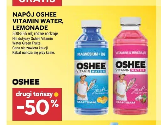 Napój Oshee Vitamin Water promocja w Stokrotka