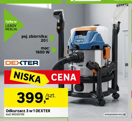 Odkurzacz 3 w 1 Dexter promocja w Leroy Merlin