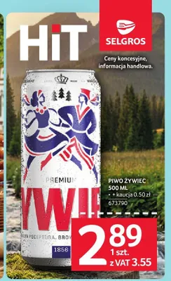 Piwo Żywiec Premium promocja w Selgros