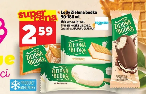 Lody Zielona Budka promocja w TOPAZ