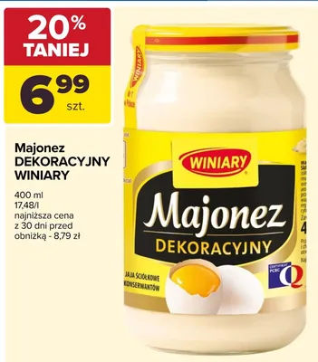 Majonez Dekoracyjny Winiary promocja w Carrefour