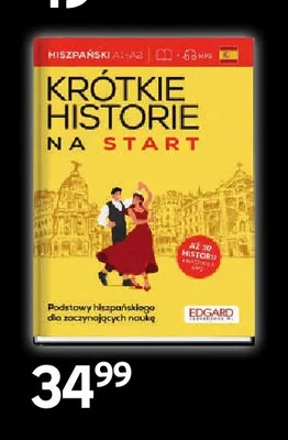 Książka Krótkie historie na start Hiszpański A1-A2 Edgard promocja w Empik