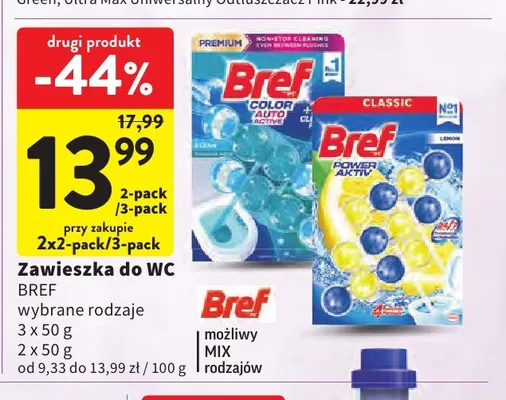 Zawieszka do WC Bref promocja w Intermarche