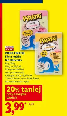 Filet z indyka Pikok Piratki promocja w Lidl