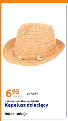 Kapelusz dziecięcy promocja w Action
