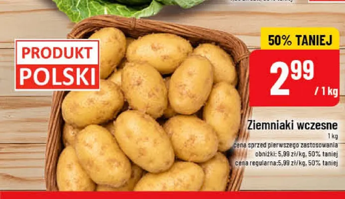 Ziemniaki wczesne polskie POLOmarket promocja w POLOmarket