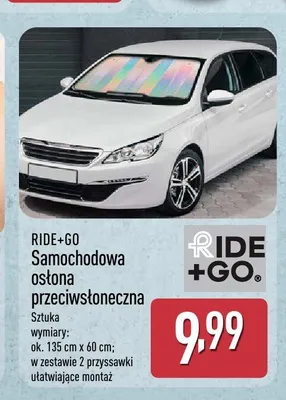 Samochodowa osłona przeciwsłoneczna RIDE+GO promocja w Aldi