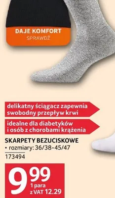 Skarpety bezuciskowe promocja w Selgros
